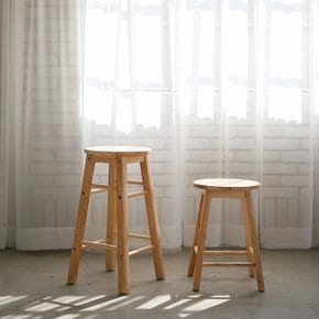 원목 원형스툴 소형 화장대의자 보조의자 등받이없는나무의자