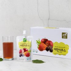 무설탕 무첨가 어린이주스 국내산 과일채소100% (100ml*10포/1박스)