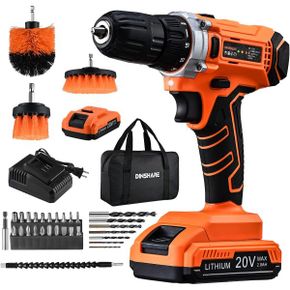 일본 블랙앤데커 드릴 DHARE Electric Drill Driver 무선 충전식 20 V 2.0 Ah Large Capacity Ba