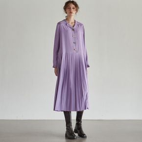 SAILOR STITCH PLEATS DRESS_LAVENDER