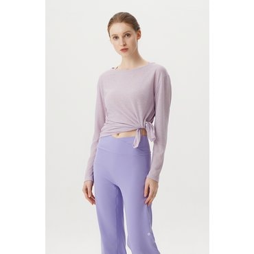 위뜨 [24FW] 익스클루시브 린넨슬럽 옆묶음 긴팔티 HTWTL4Z92T