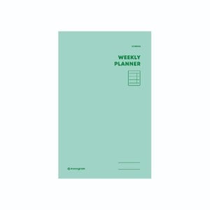  0[꿈드림22]모노그램 monogram 위클리 플래너 weekly planner 16주 Melodie Green 2.8 MG-48