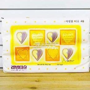 여행용티슈40매 휴대용티슈 차량용휴지 차량티슈