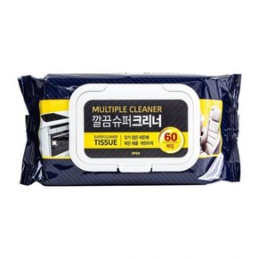 청소 세정티슈 60매 기름때 찌든때 제거 주방 가전 물티슈클리너 ODM-CLN08