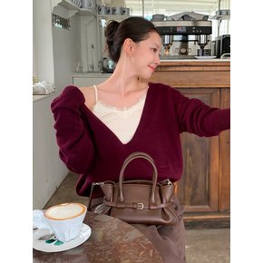 PLONGER DEEP V NECK KNIT (5COLOR)