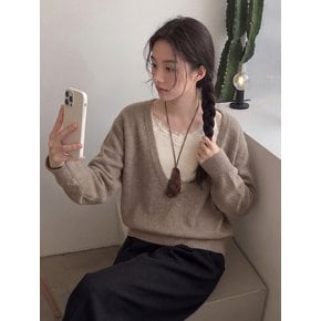 PLONGER DEEP V NECK KNIT (5COLOR)