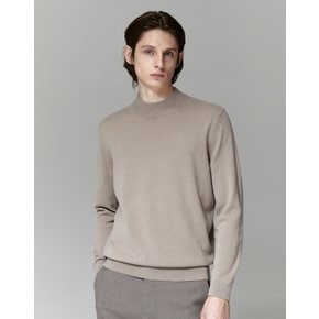 [23FW] [Premium Cashmere] 다크베이지 캐시미어100 모크넥 JNSW3D203I3