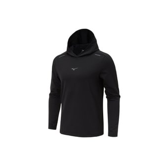 미즈노 보온성 착용감이 우수한 운동용 기모 러닝 후드풀오버 RUNNING HOOD PULLOVER_32YA360109