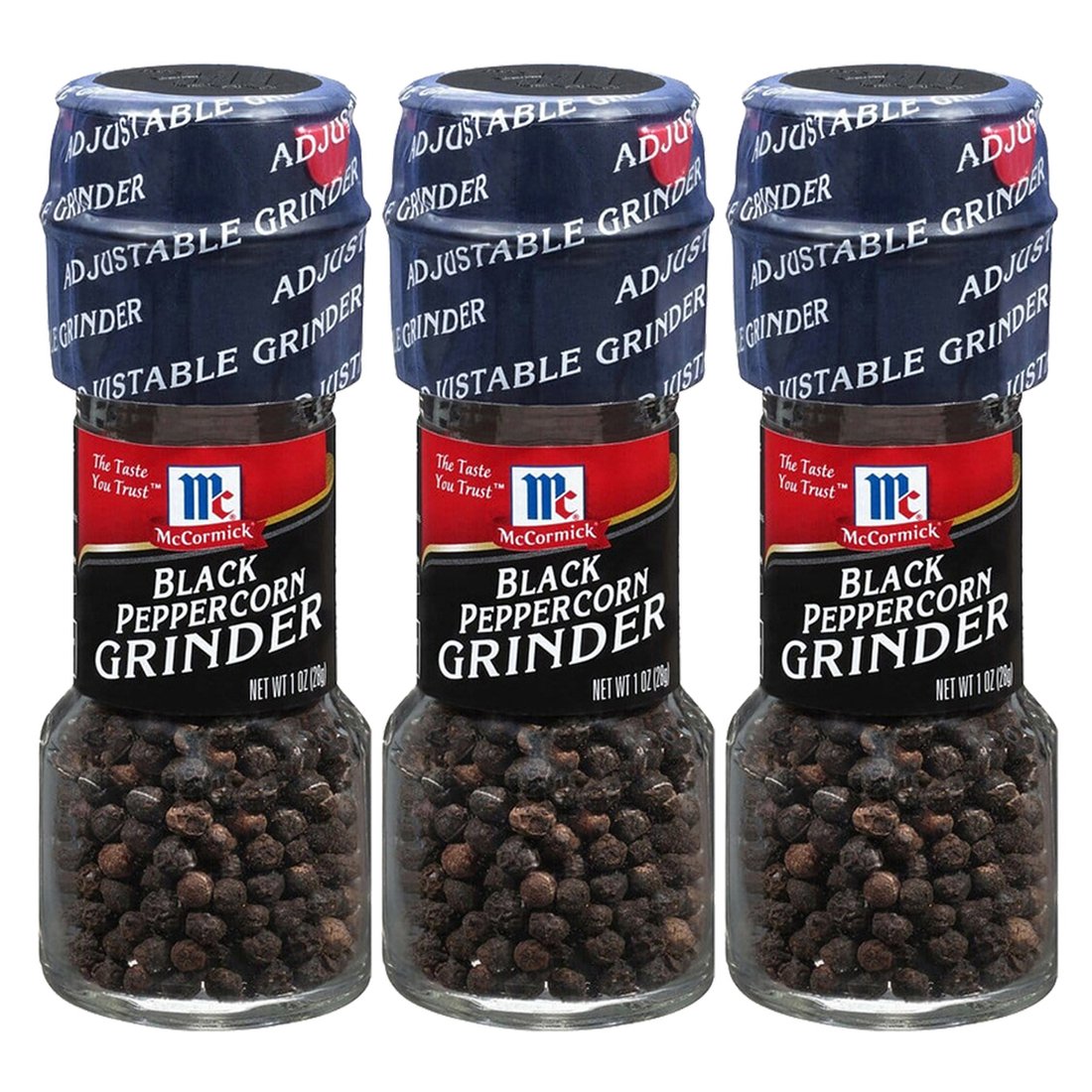 McCormick Black Pepper Grinder 맥코믹 블랙 페퍼 통후추 그라인더 1oz(28g) 3팩, 믿고 사는