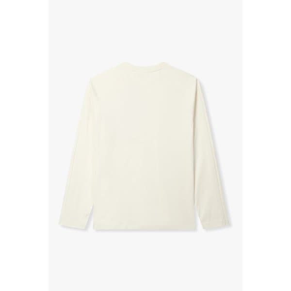 남성 지퍼 패치 포켓 크루넥 티셔츠 4615350007000