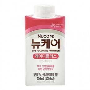 뉴케어 케이디 단백질보충 플러스 200ml 1캔 경관식 유동식 영양식 어르신영양식