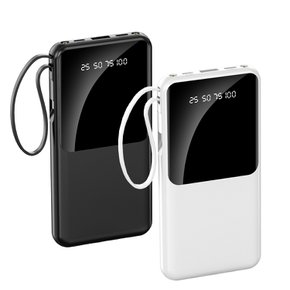 일체형 LED 잔량확인 4대 동시 멀티충전 보조배터리 10000mAh