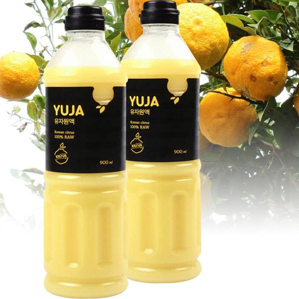 무농약 유자원액100% (900ml 2개) 에덴 고흥유자 냉동포장 유자차 - SSG.COM