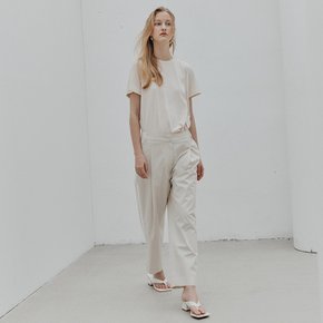 RAEYZ Side-Stripe Cotton-Lyocell Trousers_Beige