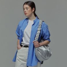 Daily Shirring Bag L Sleek Silver