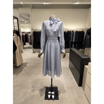 지고트 [파주점] 리본 하이넥 플레어 쉬폰 원피스 JS2B0OP921