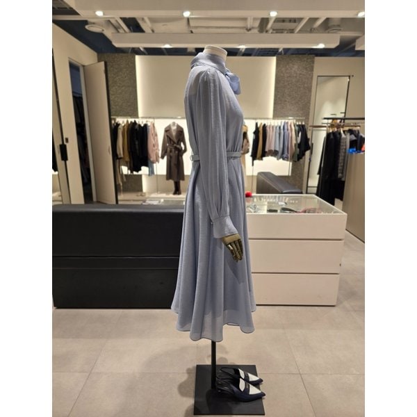 [파주점] 리본 하이넥 플레어 쉬폰 원피스 JS2B0OP921