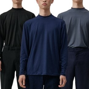 [본사직영]남성 스판 기모 목폴라 티셔츠 히트텍 겨울작업복 등산티셔츠