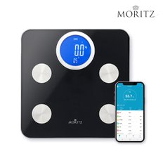 모리츠 체지방 측정 스마트 인바디 체중계 MIS-1W360FJB 블랙