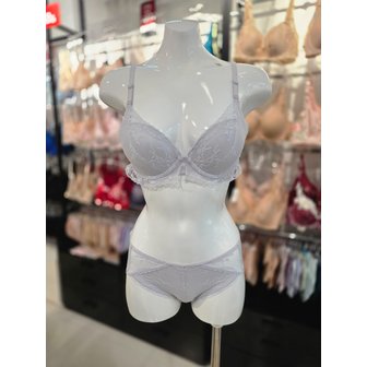 비너스 [시흥점] S 비너스 ) 러블리 프릴 몰드 브라, 헴팬티 세트 [VBR1803/VPT1803H-LG]