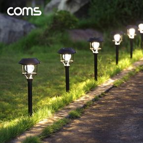 COMS) 태양광 LED 정원등(6LED/백색조명/6000K)