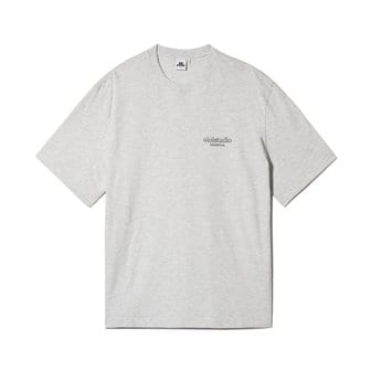 5252 BY O!Oi LAYERED LOGO T-SHIRT_LIGHT GREY