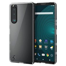 엘레콤 Xperia 5 III 하이브리드 케이스 극치 클리어 PM-X214HVCKCR