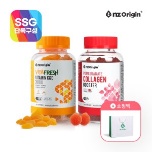 엔젯오리진 [SSG단독] 비타프레쉬 비타민C&D+ 석류 콜라겐 부스터 SET + 쇼핑백