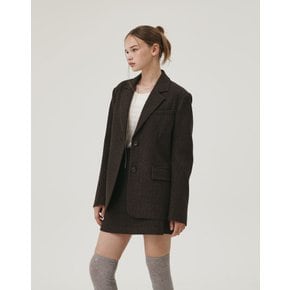 HERRINGBONE CLASSIC WOOL JACKET SET