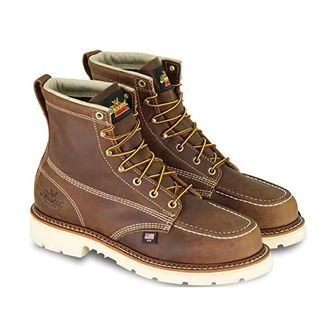  미국 쏘로굿 목토 Thorogood American Heritage 6 Steel Toe Work Boots for Men FullGrain 레더