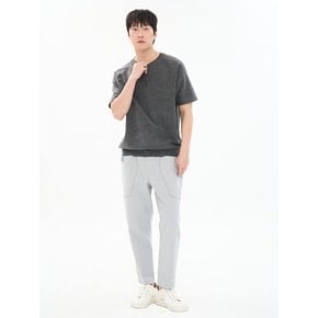남자 옥스포드 10수 유니크 슬림핏 밴딩 팬츠 CXS25FWPT919 GRY