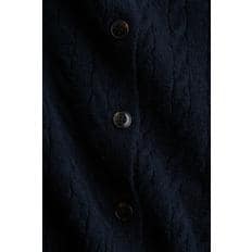 케이블 니트 가디건 네이비 블루 1367587002