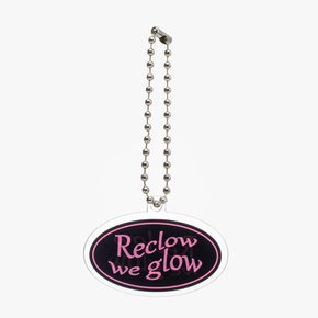 OVAL LOGO ACRYLIC KEYRING BLACK
