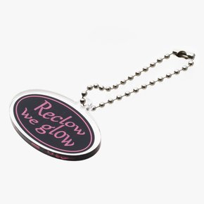 OVAL LOGO ACRYLIC KEYRING BLACK