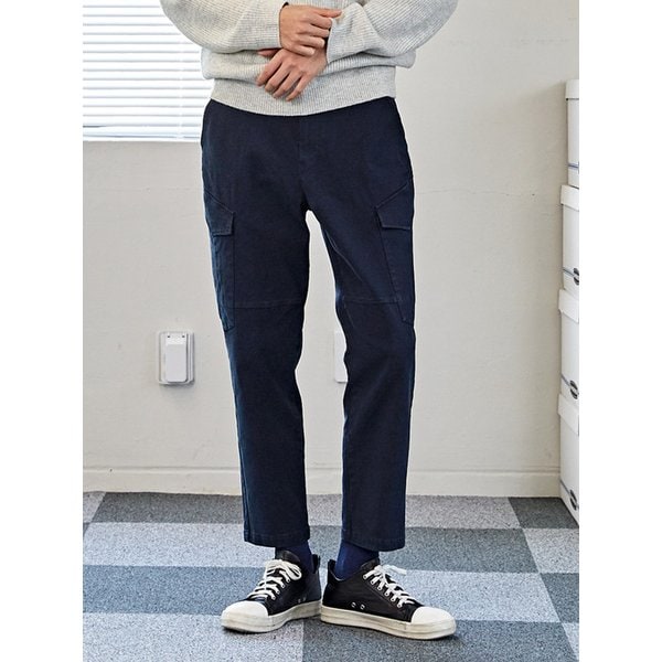 빅 삼각 포켓 E밴딩 워싱 카고 팬츠 CTS23WWPTA47 NAV