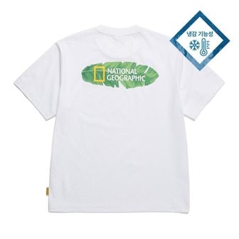 내셔널지오그래픽 [여주점] N242UTS470 유니 쿨맥스 컨셉 그래픽 티셔츠 화이트