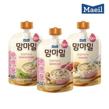 매일 맘마밀 12개월 4종 100g 혼합10팩  (표고버섯소고기4+가리비두...