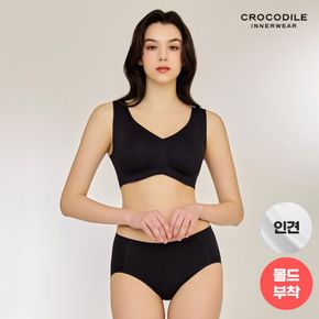 [크로커다일] 인견 크레오라 몰드부착 감탄브라 블랙 CDW3N44_T..[33190376]