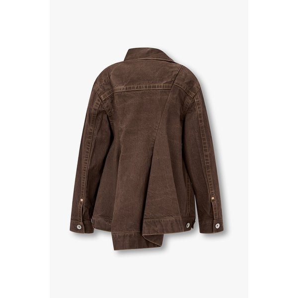 여성 애시메트릭 데님 자켓 6415301112000