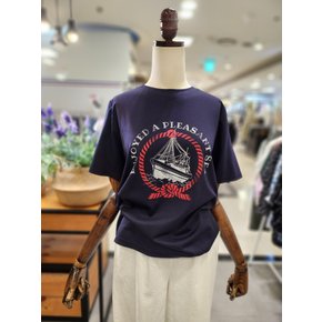노원점 스테파니 레드 로프 티셔츠 A26TS6225