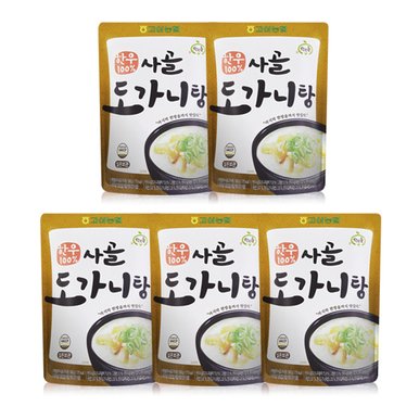 한우 100% 사골 도가니탕 500g 5팩