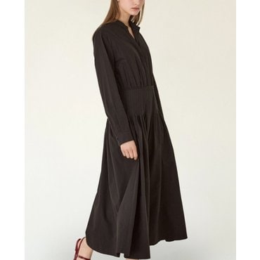 DKNY 핀턱 플레어 원피스 (DW2F1WOP202L)