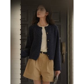 Alpaca candy cardigan_Navy