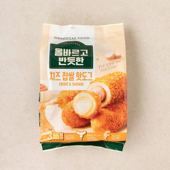  올바르고 반듯한 치즈 찹쌀 핫도그(560G)
