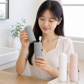 여행용 칫솔 케이스 실리콘 보관함 욕실 칫솔통 세면 도구함