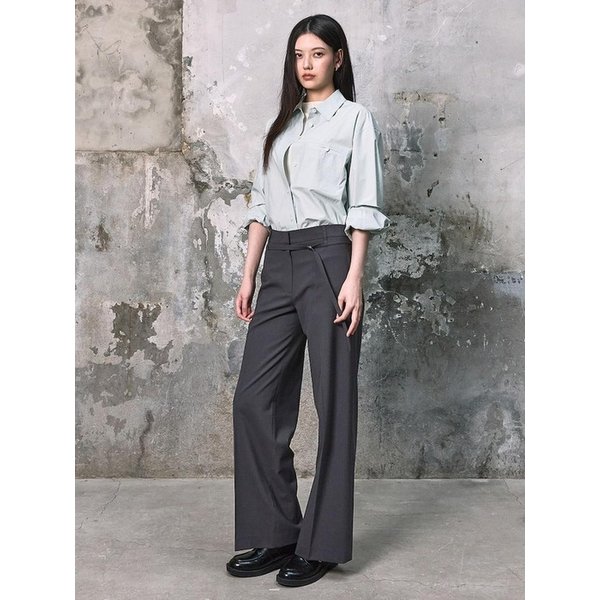 Semi Overfit Shirts  Light Green (KE6260M03L)