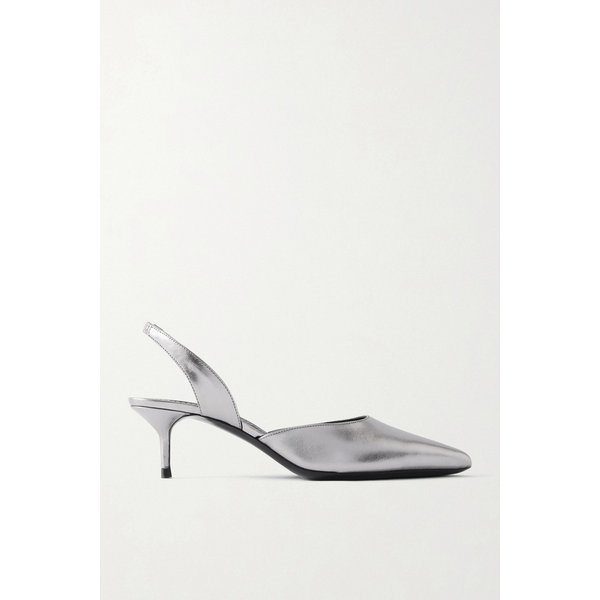 스타우드 메탈릭 가죽 슬링백 펌프스 46376663162986307