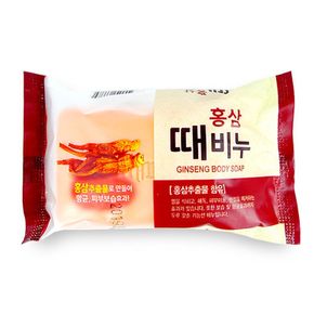 홍삼 때비누 1개 바디스크럽 샤워비누 목욕비누 향수