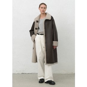 (CT-1448)REVERSIBLE MUSTANG LONG COAT