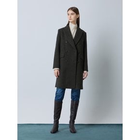 헤링본 미들 더블코트_C244MSG554